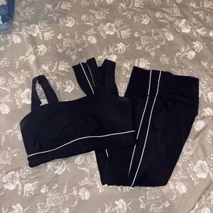 All in Motion Black Leggings & Sports Bra Set